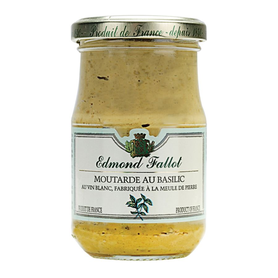 Edmond Fallot Dijon Mustard with Basil (205g)