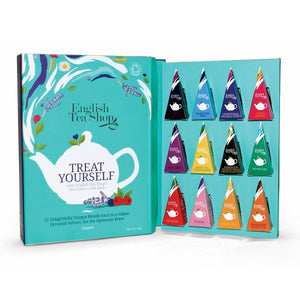 English Tea Shop Book Style Tea Lovers Gift Pack (12 Pyramid Tea Bags)