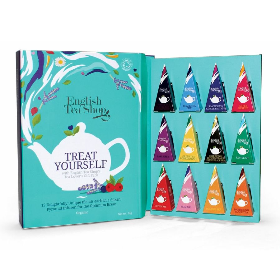 English Tea Shop Book Style Tea Lovers Gift Pack (12 Pyramid Tea Bags) –  Nelli Food