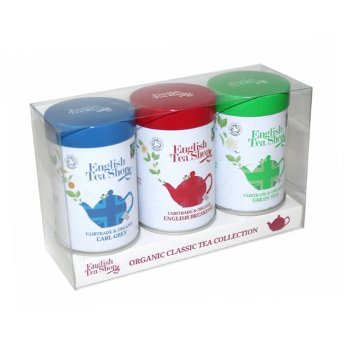 English Tea Shop Organic Classic Teas Miniature Loose Leaf Tea Tins (3x25g)
