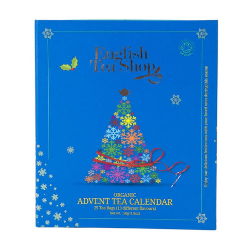 English Tea Shop Organic Blue Book Style  Advent Calandar