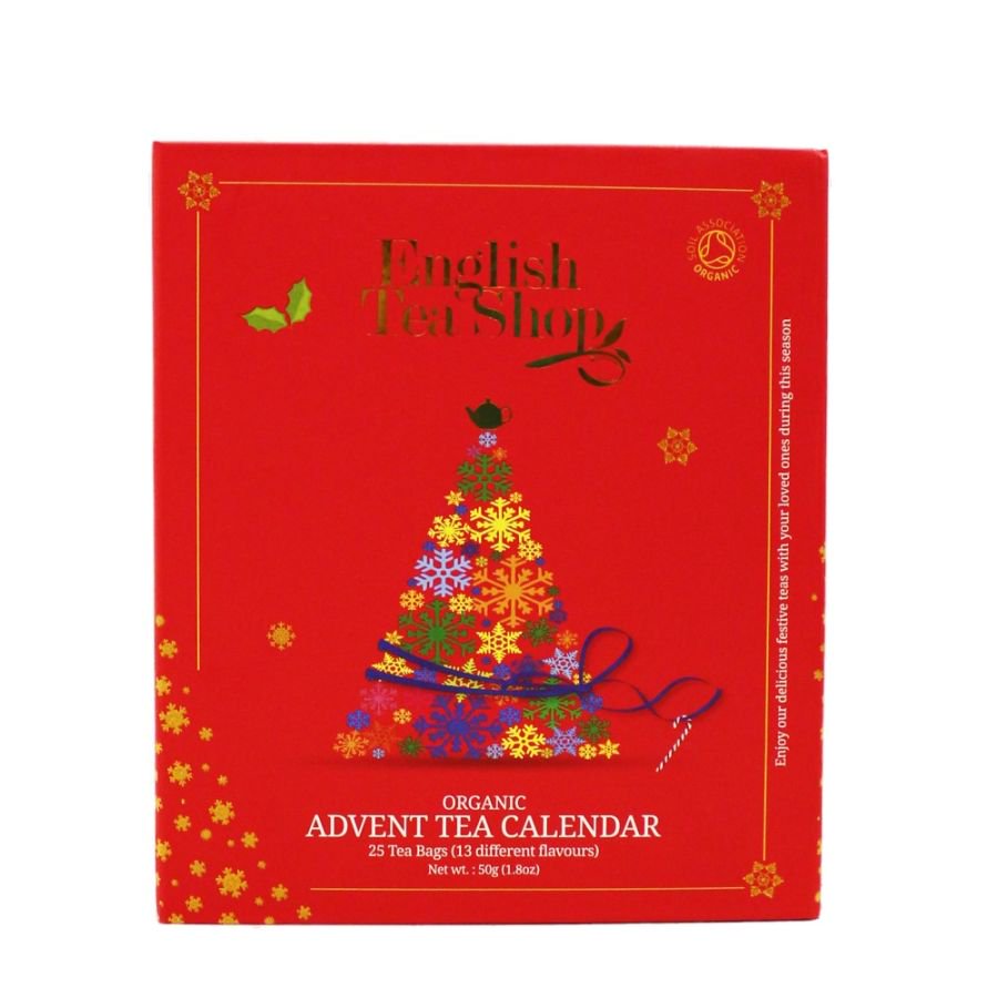 English Tea Shop Organic Red Book Style Advent Calandar