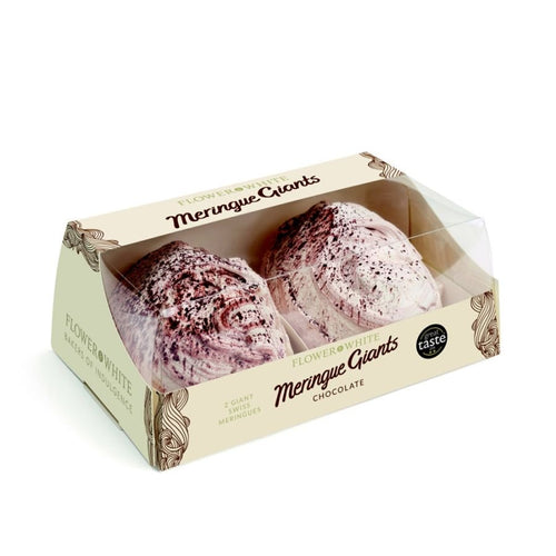 Flower & White Giant Chocolate Meringues Twin Pack (140g)