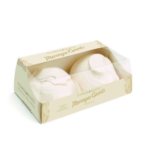 Flower & White Giant Vanilla Meringues Twin Pack (140g)