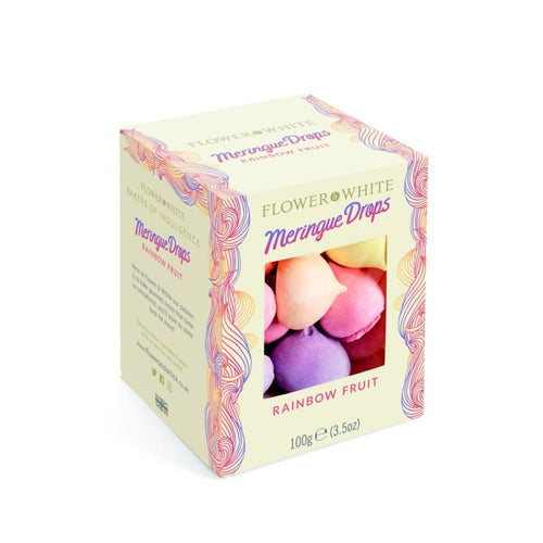 Flower & Rainbow Fruit Meringue Drops (100g)