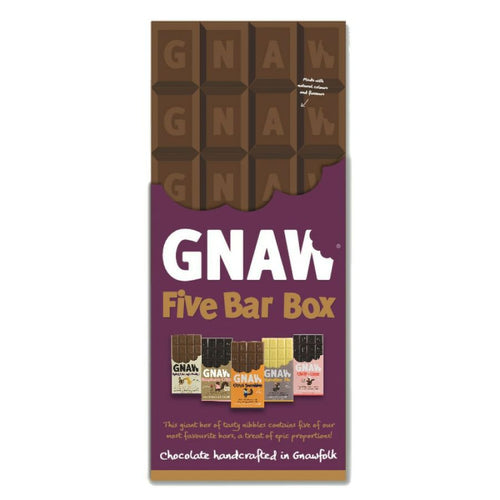 Gnaw Five Bar Chocolate Selection Box (510g)