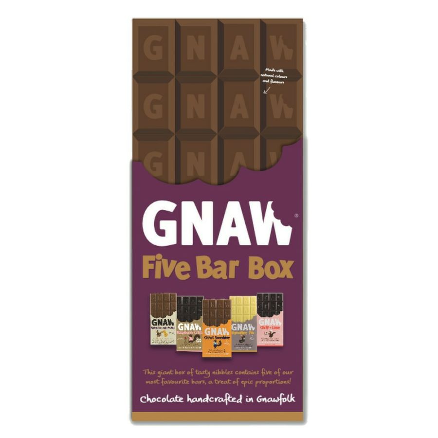Gnaw Five Bar Chocolate Selection Box (510g)