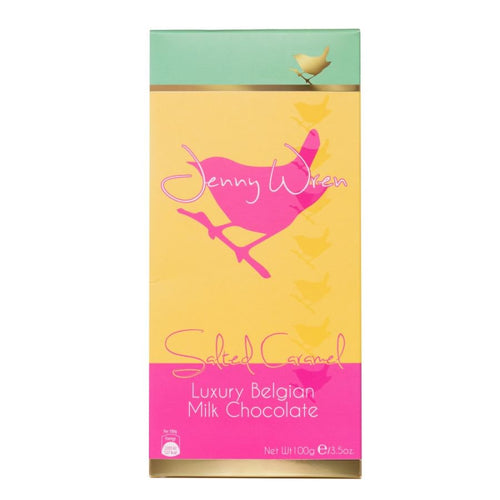 Jenny Wren Salted Caramel Milk Chocolate Bar (100g)