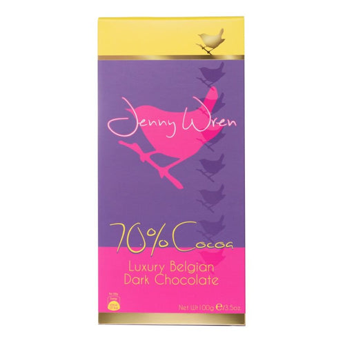 Jenny Wren 70% Dark Chocolate Bar (100g)