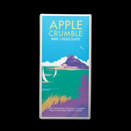 Kernow Apple Crumble Milk Chocolate Bar (100g)