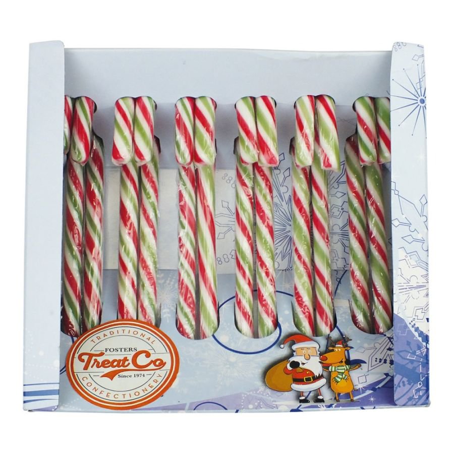 Treat Co Pepppermint Candy Canes in Box (144g)