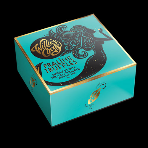 Willies Cacao Milk Chocolate Praline Truffles with Sea Salt (35g)