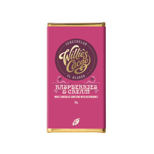 Willies Cacao Raspberries & Cream Impulse Bar (26g)
