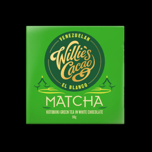 Willies Cacao Matcha Kotobuki Green Tea White Chocolate Bar (50g)